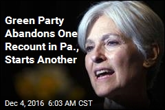 Green Party Abandons One Recount in Pa., Starts Another