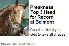 Preakness Top 3 Head for Record at Belmont