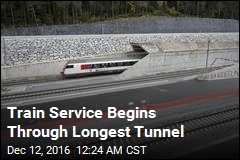 Train Service Begins Through Longest Tunnel
