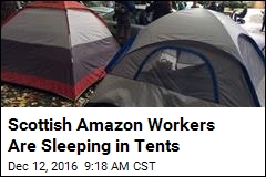 Scottish Amazon Workers Are Sleeping in Tents