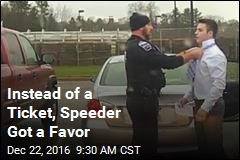 Instead of a Ticket, Speeder Got a Favor