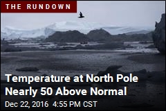 Temperature at North Pole Nearly Reaches Melting Point