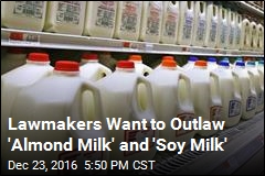 25 Lawmakers Question Plant-Based &#39;Milk&#39; Label