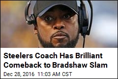 Steelers Coach Has Brilliant Comeback to Bradshaw Slam