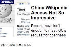 China Wikipedia Access Not So Impressive