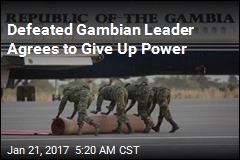 Defeated Gambian Leader Agrees to Give Up Power