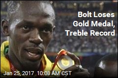 Bolt Loses Gold Medal, Treble Record