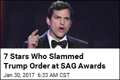 Stars Slam Trump Order at SAG Awards