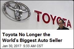 Toyota No Longer the World&#39;s Biggest Auto Seller