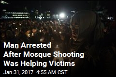 Man Arrested After Mosque Shooting Was Helping Victims