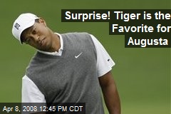 Surprise! Tiger is the Favorite for Augusta