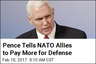 Pence Tells NATO Allies to Pay More for Defense