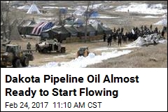Dakota Pipeline Oil Almost Ready to Start Flowing
