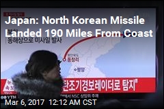 North Korea Fires Missiles Into Sea of Japan