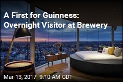 A First for Guinness: Overnight Visitor at Brewery