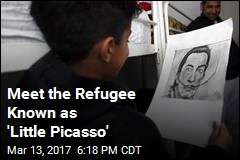 &#39;Little Picasso&#39; Wows in Serbian Refugee Camp
