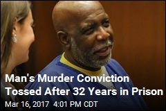 Man&#39;s Murder Conviction Tossed After 32 Years in Prison