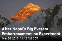 High-Tech Experiment Will Try to Stop Everest Cheaters