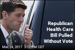 Trump, Ryan Pull GOP Health Care Bill Without Vote