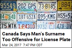Canada Won&#39;t Let Mr. Grabher Get Personalized License Plate