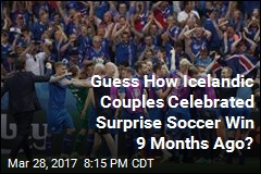 Icelandic Couples Really Celebrated Surprise Soccer Win 9 Months Ago