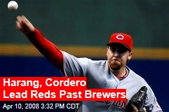 Harang, Cordero Lead Reds Past Brewers