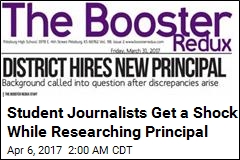 Student Journalists Get a Shock While Researching Principal