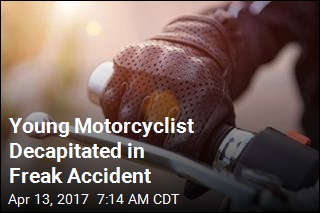 Young Motorcyclist Decapitated in Freak Accident