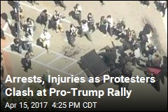 Multiple Arrests as Pro-Trump Rally in Calif. Turns Violent