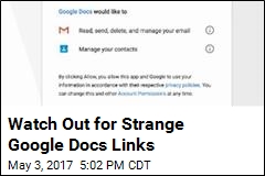 Watch Out for Strange Google Docs Links