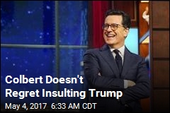 Colbert Responds to Trump Insult Backlash