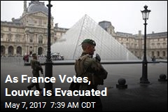 As France Votes, Louvre Is Evacuated