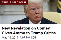 New Revelation on Comey Gives Ammo to Trump Critics