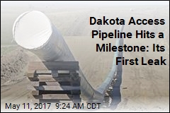 Dakota Access Pipeline Hits a Milestone: Its First Leak