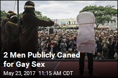 2 Men Publicly Caned for Gay Sex