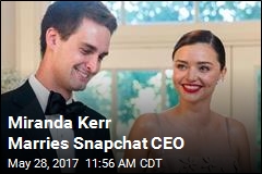 Miranda Kerr Marries Snapchat CEO