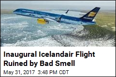 Inaugural Icelandair Flight Ruined by Bad Smell