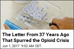 The Letter From 37 Years Ago That Spurred the Opioid Crisis