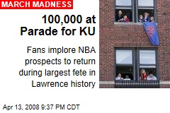 100,000 at Parade for KU