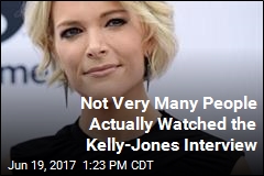 Not Very Many People Actually Watched the Kelly-Jones Interview