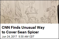 CNN Finds Unusual Way to Cover Sean Spicer