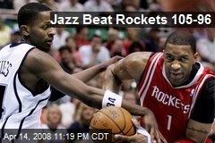 Jazz Beat Rockets 105-96