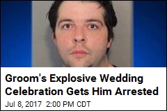 Groom Celebrates His Wedding, Gets Busted for It