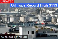 Oil Tops Record High $113