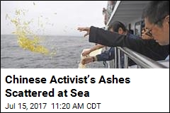 Chinese Activist&rsquo;s Ashes Scattered at Sea