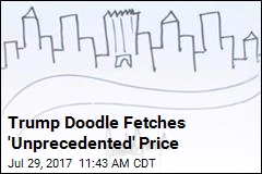 Trump&#39;s Doodle Sells at Auction for $29K