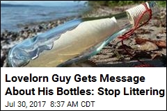Guy&#39;s 2K Messages in Bottle: Romantic Gesture or Litter?