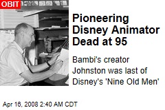 Pioneering Disney Animator Dead at 95