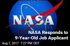 NASA Responds to Boy, 9, Who Applied for a Job