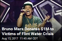 Bruno Mars Donates $1M to Victims of Flint Water Crisis